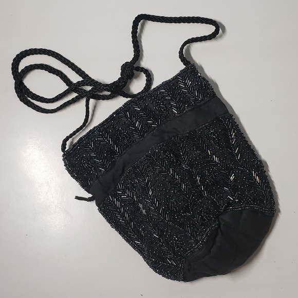 🛍🚨 CLOSET CLEAROUT! Beaded Satchel Bag - Picture 2 of 5